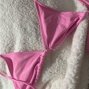 Pink Triangle Bikini Top